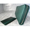 GUODI HL-10042 Long Wallet, Round Zipper, Card Case, Python, Genuine