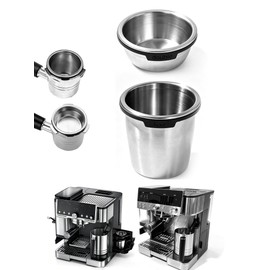Portafilter Double and Luxe Basket compatible with Ninja Luxe Cafe ES501 ES601 ES701 Espresso Machine, Filter Baskets, 2 Pack