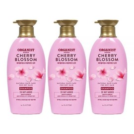 Organist Cherry Blossom Moisture Care Shampoo 500ml 3pcs / 오가니스트 체리블라썸 수분케어 샴푸 500ml 3개