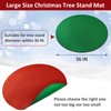 Emsiok Reversible Christmas Tree Stand Mat, 36 Inch Round Christmas