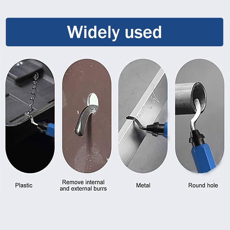 YQkangzhu Deburring Tool with 10 Heavy Duty HSS Blades, 360°