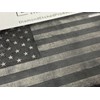 US USA Rustic American Flag Car Tag Laser Engraved Matte