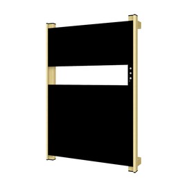 Evokor Heated Towel Rack for Bathroom, Towel Warmer with Timer Wall Mounted, Electric Towel Warmers, Bath Towel Heater with Black Tempered Safty Glass, Graphene, Towel Drying Rack- 26.8 x18 inch