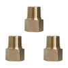 3 Pack NPT 1/2"Male x G1/2" Female Brass Pipe Fitting