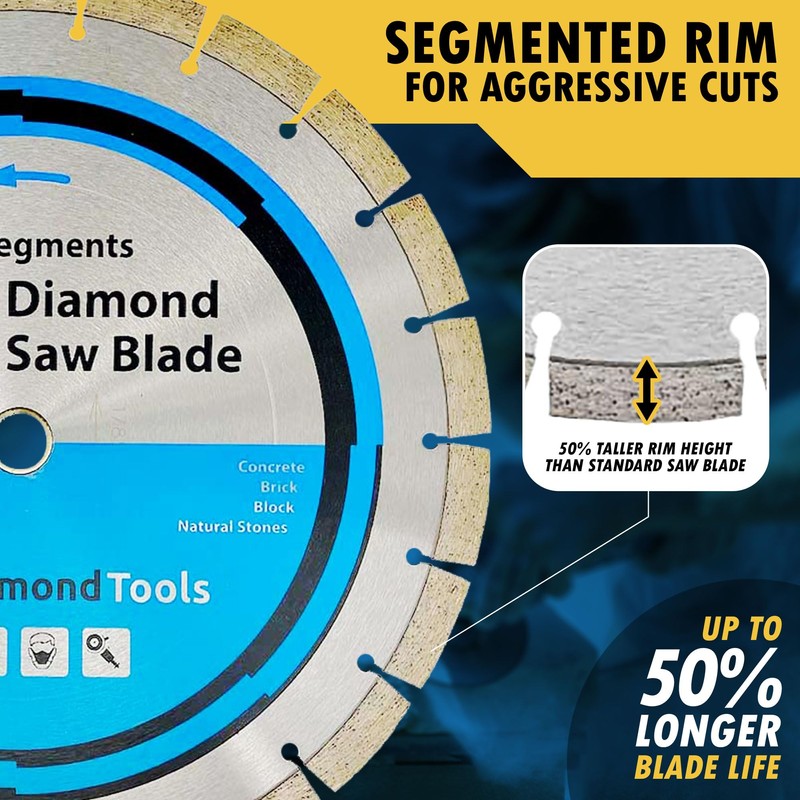 14" Segmented Diamond Saw Blade for Concrete, Brick, Block and