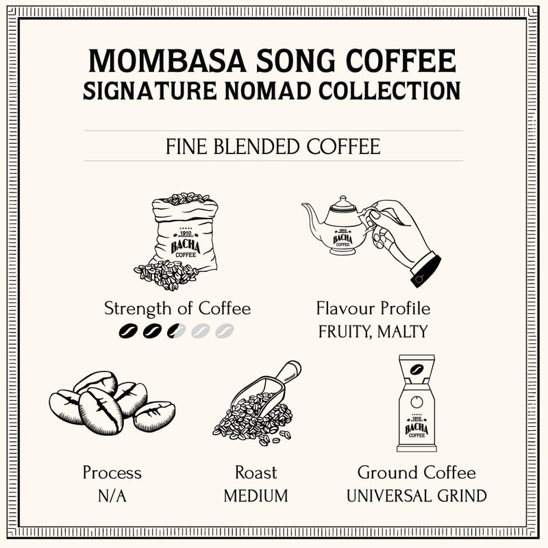 Bacha Coffee | Mombasa Song Fine Blended Signature Nomad Collection,