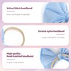 YanJie Velvet Baby Headbands Nylon Baby Girl Bows Soft Handmade
