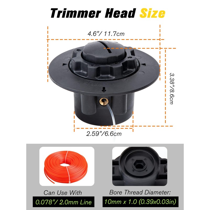C5-2 Trimmer Head for Stihl FS40 FS45 FS40C FS45C FS46