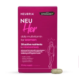 NEUBRIA NEU HER Multivitamin for Women with Botanicals – 38 Active Nutrients, Iron, Zinc, Vitamin D3, Rhodiola, Maca for Energy & Cognitive Support, Ideal for Active Lifestyles – 30 Tablets