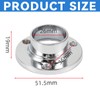 4 Pack Stainless Steel Closet Pole Sockets, Round Shaped Flange