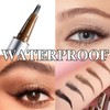 MOTIBACK Eyebrow Pen - Waterproof Brow Pencil with Angled Brush,
