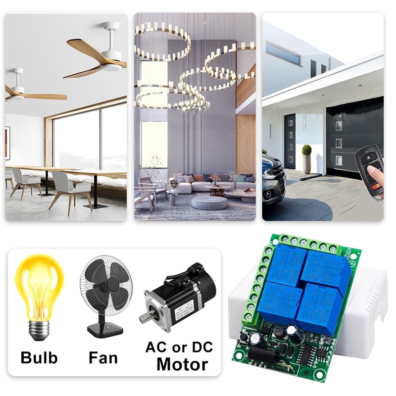 QIACHIP Wireless Remote Control AC 220 V 230 V 240