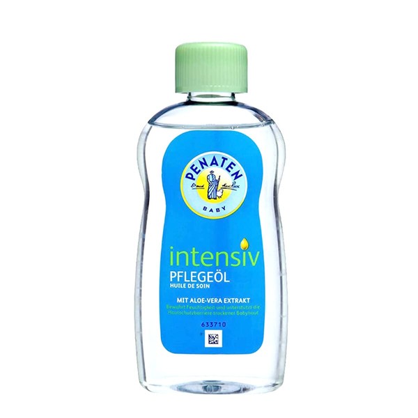 Penaten Baby Intensive Care Oil Nourishes Dry and Sensitive Baby Skin With Aloe Vera, 200 ml/ 6.76 Oz.(Pack of 1)