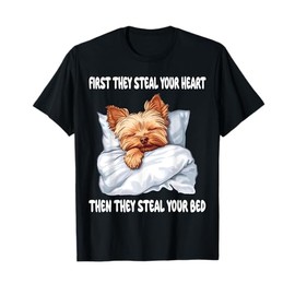 Yorkshire Terrier Yorkie Sleeping Pajamas Nightgown T-Shirt