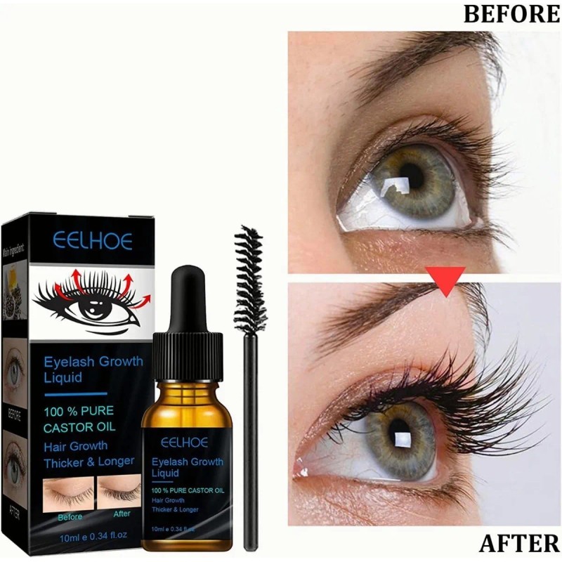 Pestaña Aceite De Ricino, Aceite Para El Crecimiento Cabello