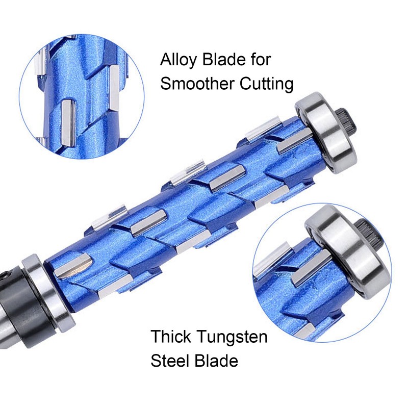 Spiral Flush Trim Router Bit 1/2x19x45mm Dual Bearing Round Shank