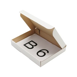 Earth Cardboard, Yu Packet, Click Post Compatible, Set of 30, B6, Thickness 1.2 inches (3 cm), White, Small, Cardboard, Box, Packaging ID0288