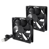 2pcs 12cm 5V DC 120x120x25mm Brushless USB Case Cooler Fan
