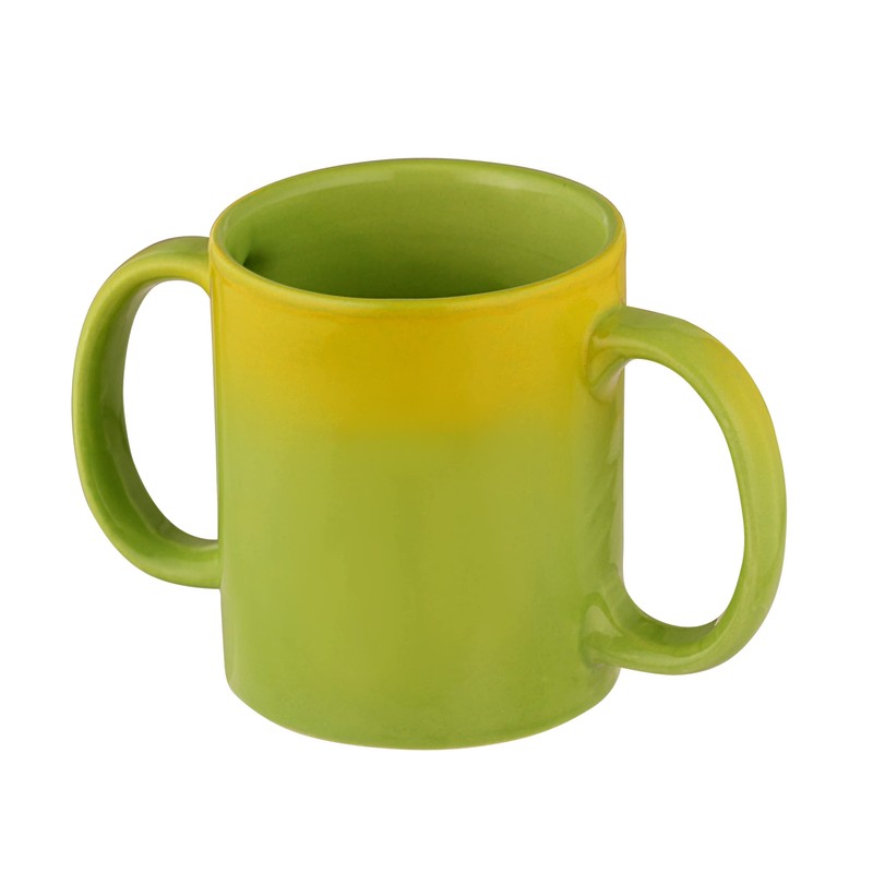Taza de doble mango (taza de doble agarre) para ayudar