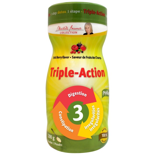 Triple-Action Powder Field Berry Flavor, 200g - Gently Relieve Constipation,