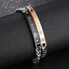 IMINI 2Pcs Couples Bracelets for His and Her Crown Matching