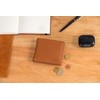 Gusti Foster Men's Leather Wallet RFID Protection Brown Leather, hazelnut,