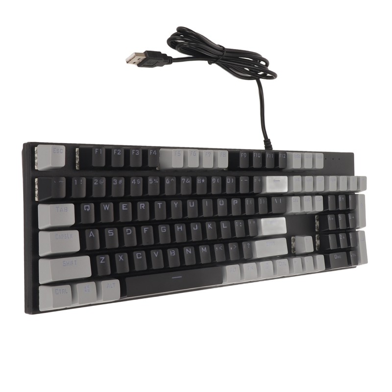 104 Key Mechanical Gaming Keyboard 28 Backlight Modes Blue Switch