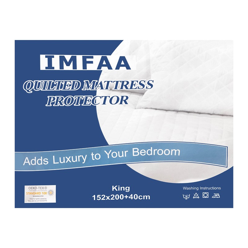 IMFAA Single Quilted Waterproof Extra Deep 40Cm Elastic Skirt Mattress