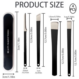 4PCS Ingrown Toenail Removal Kit, Callus Shaver Ingrown Toenail Tool, Foot Callus Remover Tool Pedicure Knife for Foot Care Dead Skin Corn File Rasp Ingrown Toenail Corrector