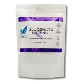 Gluconato De Zinc Polvo 1 Kg Saisa Herbal Zinc                                                                                                        