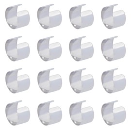 UNICRAFTALE Approximately 50 Pairs 100 Pieces, 0.4 inches (10 mm), Stainless Steel, Pinch Cuff Earrings, with Holes, Non-Hole Piercing, Ear Clip, Cartilage Clip, Clip Earrings, Hoop Earrings,