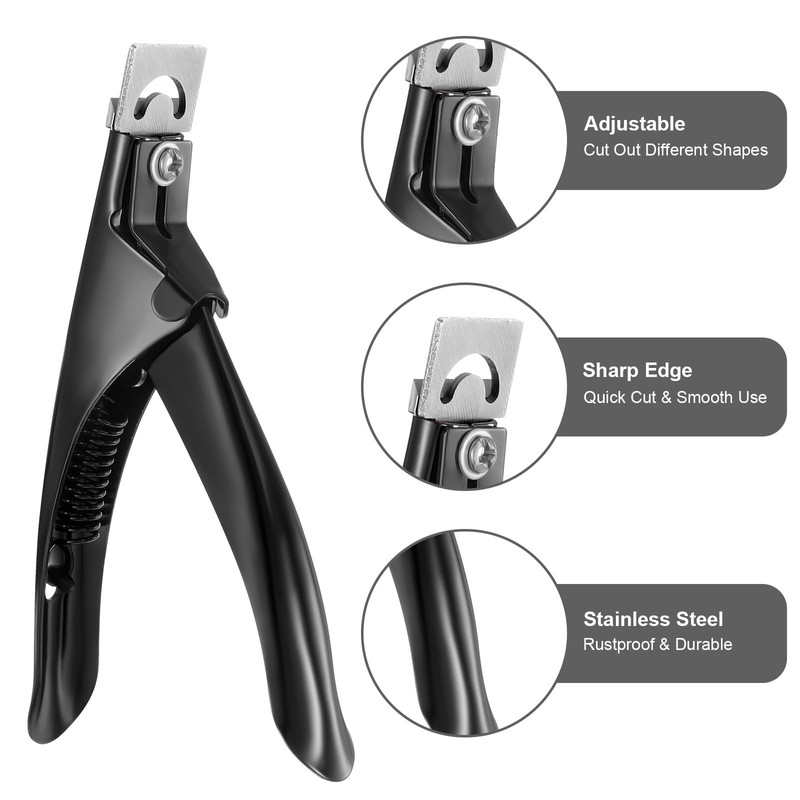Metal Premium Adjustable Nail Clippers with Magnets Sizers Manicure Sharp