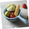 SOLUSTRE Plastic Colander Strainer Handle 4pcs Kitchen Utensils for Fruit