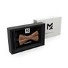 MAY-TIE Herren Fliege aus Kork | Holz Braun | Vegane