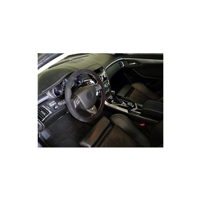 Redlineg 300994816 Genuine Leather Steering Wheel Cover Alcantara or