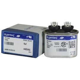 GE Z97F5504-4 uf MFD 370 Volt VAC Genteq Replacement Oval Run Capacitor