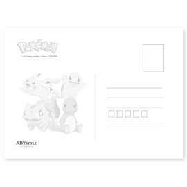 ABYstyle - Pokémon Postcards Starters Generation 1: Greeting Card - Thank You, Congratulations, Get Well Soon