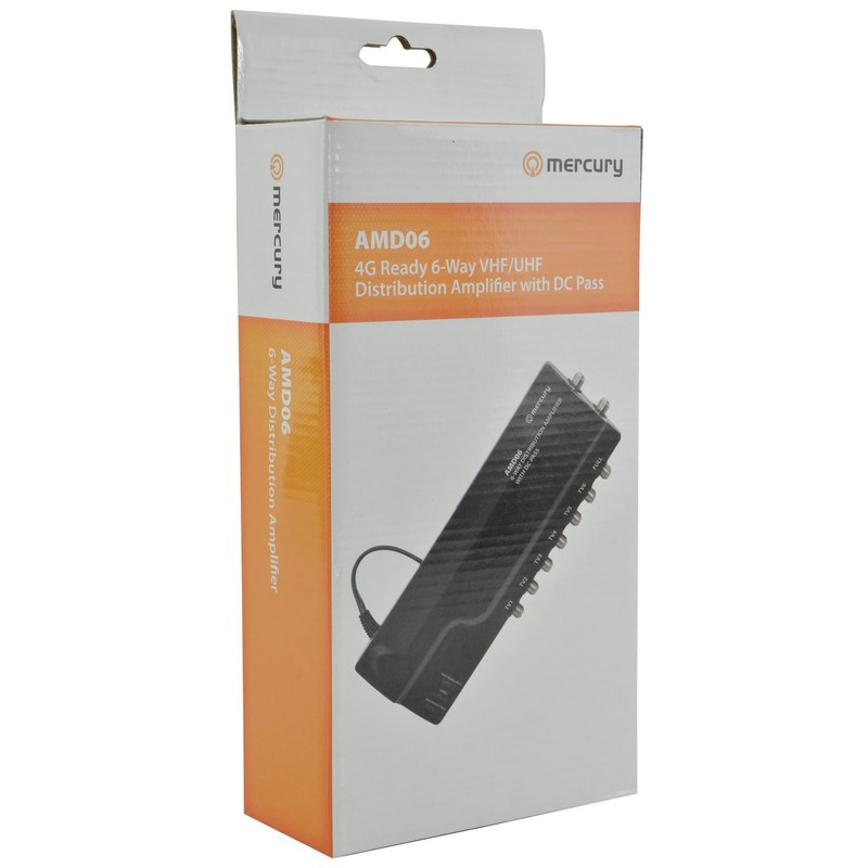 Professional TV Booster - 6 Way