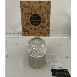 Partylite Snowy Owl Snowglobe Tealight Holder Nature’s Wonder New Wildlife