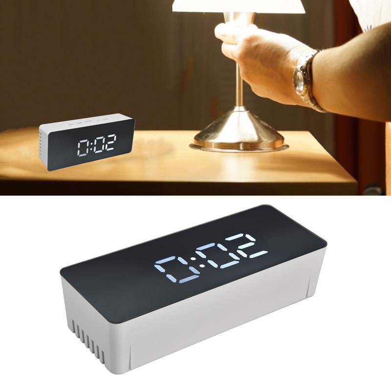 LED Clock Multifunctional USB Powered 3 Lighting Modes Snooze Time
