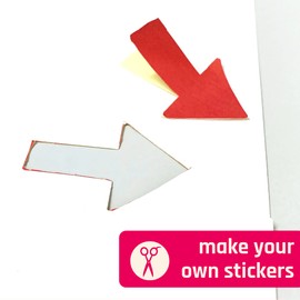50 Sheets, Self-Adhesive Printable Labels, Paper Sticker for Printing, A4, 297 x 210 mm