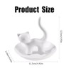 Taicols Cat Ring Clip Ceramic Ring Clip Cute Cat Jewelry