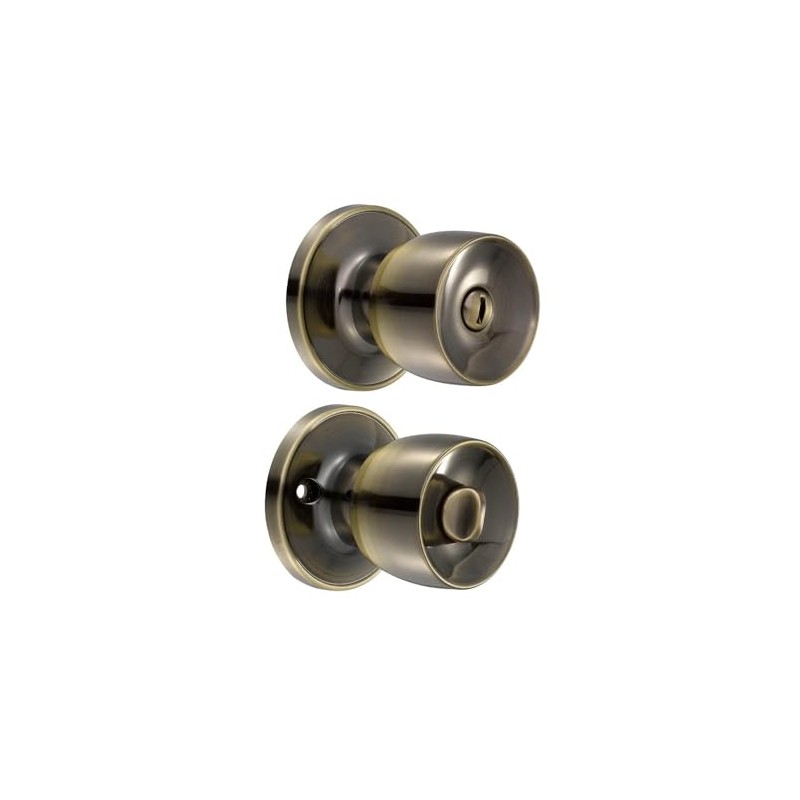 dexter cerradura perilla copa laton antiguo c/llaves