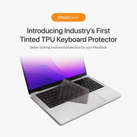 GhostCover Original Premium Ultra Thin Keyboard Cover Protector, Compatible with 2021-2026 MacBook Pro 14"/16" M1-M5 Pro/Max, 2022-2026 M2-M5 MacBook Air 13"/15", US ANSI Layout, Translucent