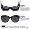 Face Shadow Polarised Over Sunglasses for Women Over Normal Glasses,