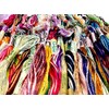 20 Art Silk/Rayon Viscose Metallic Varigated Solid Standard Skeins Embroidery