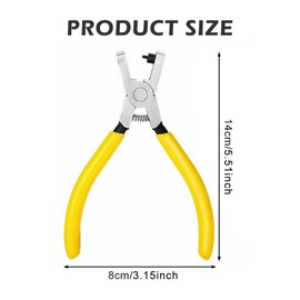 Watch Band Leather Hole Punch Plier, 2.0mm Shoe Strap Holes Puncher, Universal Wrist Belt Punch Hole Tool, Puncher Pliers Repair Tools(COLOR:Yellow)