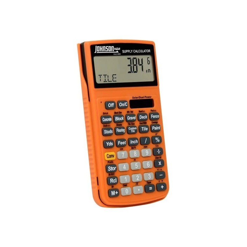 Johnson Supply Calculator for Home Improvement Preprogrammed Trade Functions