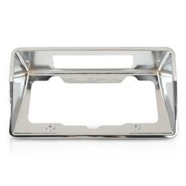 G-PLUS Rear License Plate Bezel Housing Frame Compatible with Chevy Corvette 1968 1969 1970 1971 1972 1973 3919715 Chrome