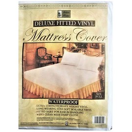 Better Home Fitted Mattress Protector Heavy-Duty Hypoallergenic Vinyl Cover, Full